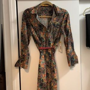 Alice and Olivia color long sleeve dress